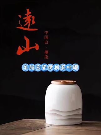 羊脂玉瓷茶叶罐迷你密封储茶罐防潮醒茶罐储存便携式旅行茶仓#羊脂玉瓷茶叶罐 #陶瓷迷你茶叶罐 #便携式茶叶罐 #陶瓷茶叶储存罐