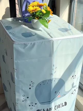 洗衣机罩全自动上开海尔波轮美的加厚防水开盖防晒小天鹅防尘通用#洗衣机罩全自动#加厚防水开盖防晒洗衣机罩