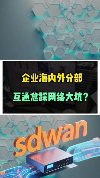 企业海内外分部互通网络踩大坑#异地组网#组网设备#组网方案#sdwan