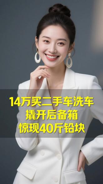 14万买二手车洗车,撬开后备箱,惊现40斤铅块。#社会百态 #热点 #洗车