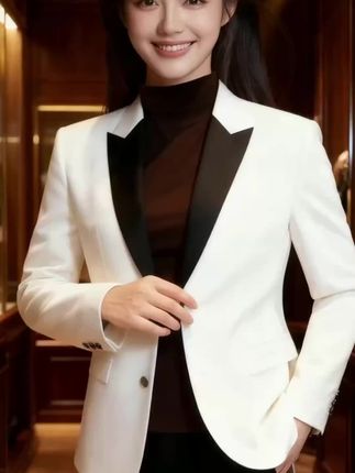 新中式立领西装外套男款 2025男生炸街西装!新中式立领太绝   秋季氛围感被这件西装拿捏了✨ 新中式立领撞英伦休闲廓形,潮牌设计感拉满,上身自带高级滤镜。 版型宽松不挑身材,日常通勤或逛街都适配,妥妥行走的焦点!   #新中式男装 #2025秋季穿搭 #男士炸街外套#创作灵感 #搭配你的高级范