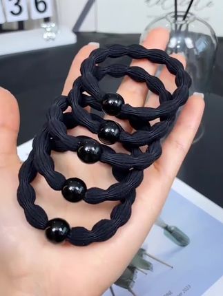 木森推荐的爆款【5条装】豆豆发圈女扎头发绳高弹力不伤发高马尾女孩头绳#木森 #豆豆发圈 #发圈 #发绳 #木森大舞台