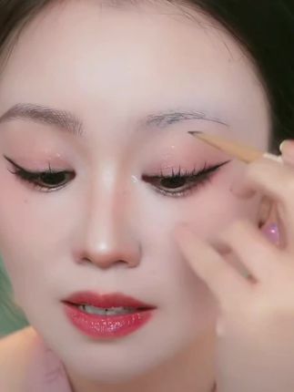 淑合砍刀眉笔自动免削硬芯线条野生眉笔化妆师推荐防水防汗眉笔 #眉笔#防汗眉笔