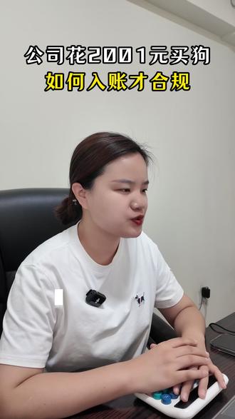公司买狗怎么做账#财税知识 #广州财税合规 #会计 #广州代账公司 #代理记账