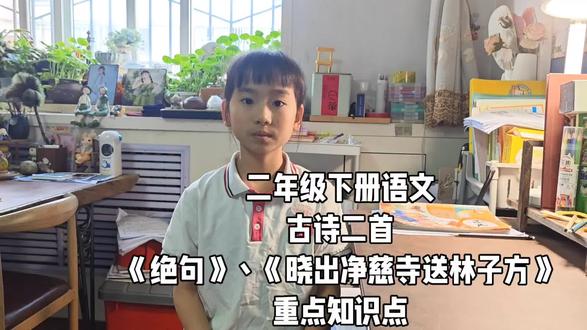 #二年级语文下册
古诗二首重点知识点