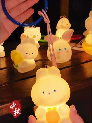 把中秋带回家,让兔兔陪你!#中秋节手工灯笼 #月亮不睡你得睡 #发光玩具 #好物推荐🔥 #中秋快乐