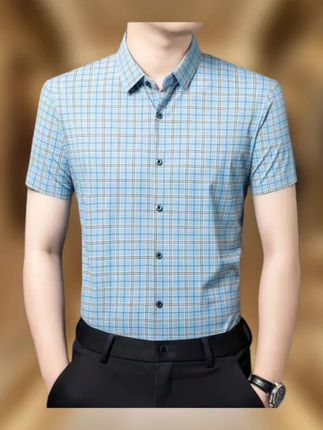 #格子衬衫 #商务休闲男装 #品质男装 #衬衫穿搭 #品牌设计