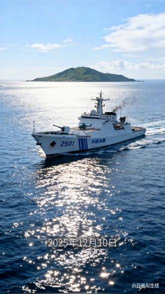 #今日热点话题 12月10日 中国海警2501舰艇编队在我钓鱼岛领海内巡航#中国军舰 #战舰 #海事 #抖音热搜