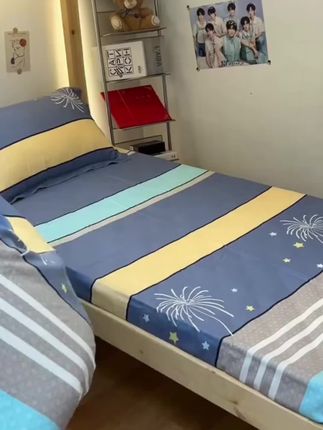 孩子住校必备的床品,宿舍全棉三件套#学生宿舍上下铺 #全棉三件套宿舍 #学生党必备 #宿舍好物 #开学季