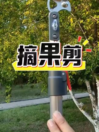 2025新款摘水果神器伸缩杆高枝剪刀修剪果树摘荔枝果子高空摘果器