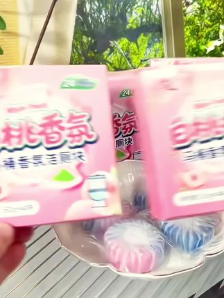 #白桃马桶香氛洁厕块 #双色洁厕宝 #卫生间好物 #清洁马桶神器 #去异味神器