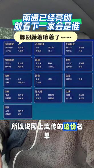 南通早已亮剑,下一家是谁?抓紧! #苏超 #足球 #南通队 #连云港 网传苏超各支队伍4个职业球员的名单也就南通是真的,其他家真假难辨。都别藏着掖着了,苏超新赛季马上开打,还有谁准备亮剑的,抓紧吧!