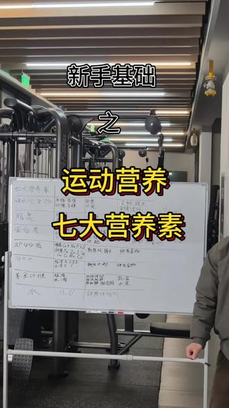 #减脂瘦身 #运动营养 简单的介绍下七大营养素