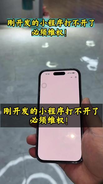 刚开发的小程序打不开了,必须维权!#软件开发 #小程序开发 #程序员#搞笑