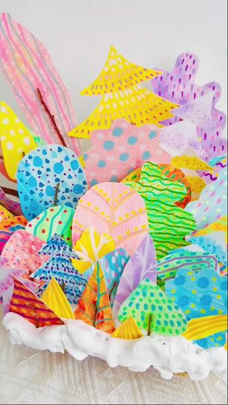 2岁宝宝用蛋托DIY冬日森林
#亲子手工 #创意手工 #冬日森林#手工diy #创意美术 #幼儿园手工