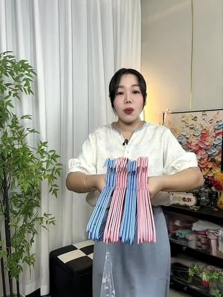 【20支40cm两单三单囤】无痕衣挂防滑晾衣架小孩晾衣架家用衣架子#衣架