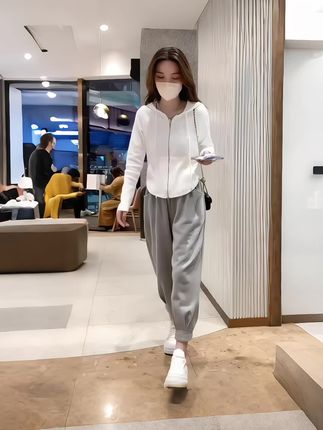 #创作灵感 #小个子休闲束脚哈伦卫裤#时尚穿搭#女装穿搭#穿搭