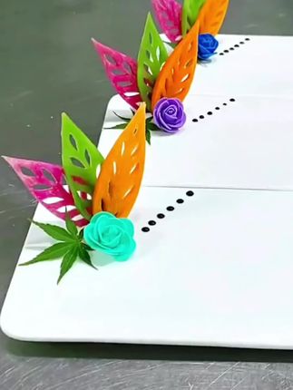 柳叶刀三件套果蔬雕刻刀树叶花朵压花模具雕花刻字入门工具全套#创意盘饰 #压花模具 #柳叶刀模具