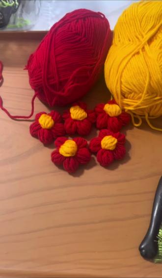 简版泡芙花视频教程来咯#我的手工作品