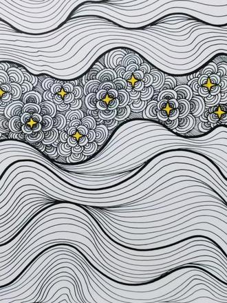 坐下来画一画真好#缠绕画#解压密码