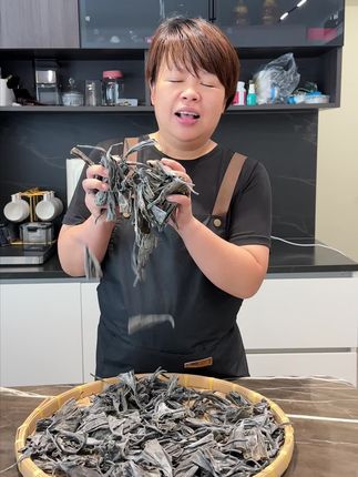 只做高品质海带,让家人孩子吃得开心的海带,干净无沙,海带头厚实好吃#霞浦海带之乡 #日晒干海带头