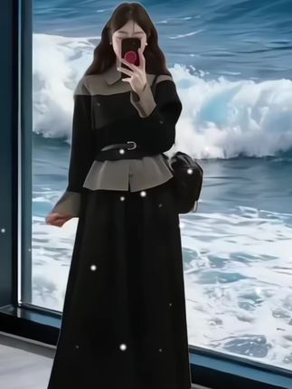 哇这套衣服真的好高级好美!#高级感穿搭 #黑色连衣裙 #时尚气质穿搭 #新款连衣裙