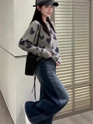 #慵懒风穿搭#针织衫上衣#秋季穿搭 #通勤穿搭,#胖妹妹穿搭