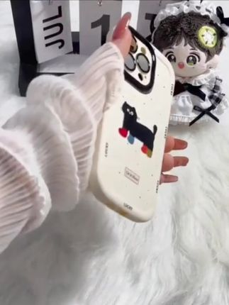 适用苹果16promax手机壳袜子黑猫彩绘iphone15pro新款14pm保护套 #苹果手机壳 #苹果手机壳推荐 #苹果16手机壳 #苹果15手机壳 #苹果14手机壳推荐