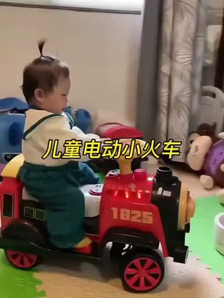 儿童电动车小火车↹小孩玩具双座宝宝电动车可遥控可坐人宝宝玩具车#儿童电动车 #小火车 #宝宝玩具车#抖音推荐#好物推荐🔥