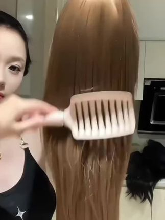 也萌酱【橘子汽水】假发女长直发橘棕色高层次款自然全头套博主同款#显白发色 #神仙发色 #简单发型 #博主同款 #橘棕色@DOU+好生意 @DOU+小助手