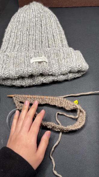 棒针编织情侣堆堆帽冷帽教程1 #手工diy #手工挂件 #手工 #手工制作diy