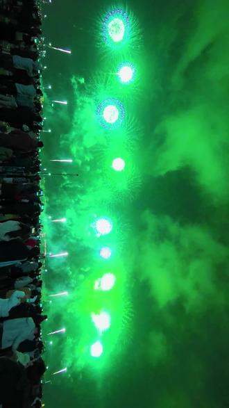 汕头烟花2,无人机烟花矩阵点亮汕头星空!