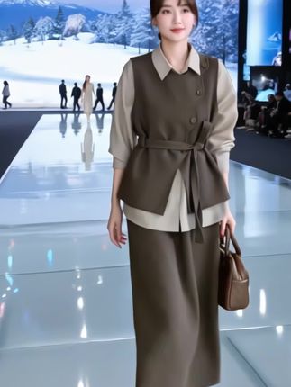 松弛感穿搭套装裙女 #套装 #穿搭 #高级感穿搭 #早秋松弛感穿搭 #穿出自信穿出美丽