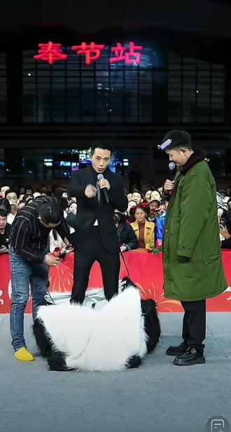 熊猫🐼里面是谁呢#上热搜 #功夫熊猫 #我要上热们