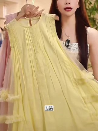 女童连衣裙夏装2025新款洋气童装女孩网纱吊带裙夏季裙子薄款#夏季薄款@女童连衣裙#吊带裙