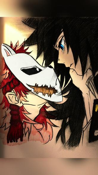 名为思念的枷锁#富冈义勇 #锖兔 #鬼灭之刃 #绘画 #二次元 @抖加上热门