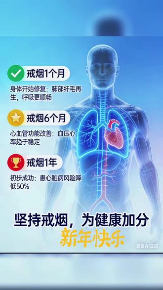 坚持戒烟,为健康加分!