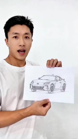 谁能拒绝纸板做的斯巴鲁BRZ? #真实生活分享计划 #手工diy #斯巴鲁brz #斯巴鲁 #汽车模型 @抖音创作灵感