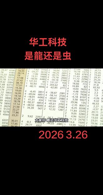 华工科技是龍还是虫#华工科技 #股民交流 #投资有风险理财需谨慎 #创作者扶持计划 #cpo