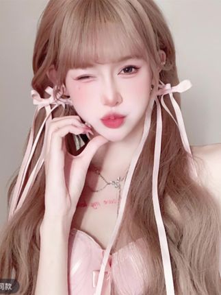 在逃公主飘带编发夹蝴蝶结丝带发卡拍照甜美侧边夹#甜系女孩 #守护甜心 #猫系女友 #我又心动了 #少女感
