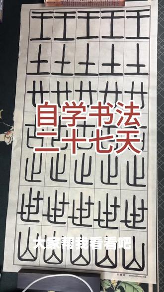 大家看看写的##李斯峄山碑 像回事不?
立、国、王、土、廿、古、止、世、山#学书法我是认真的