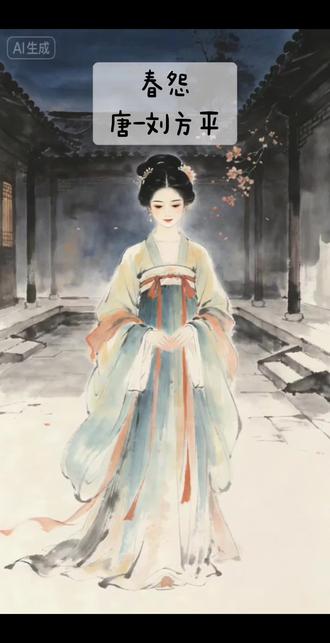 春怨-刘方平 #每日古诗打卡 #古诗词 #宫怨诗 黄昏庭落梨花谢,一纸春怨藏尽芳华虚度,寥寥二十八字写透人间失意与相思寒凉@我要上热门 @抖音作者助手