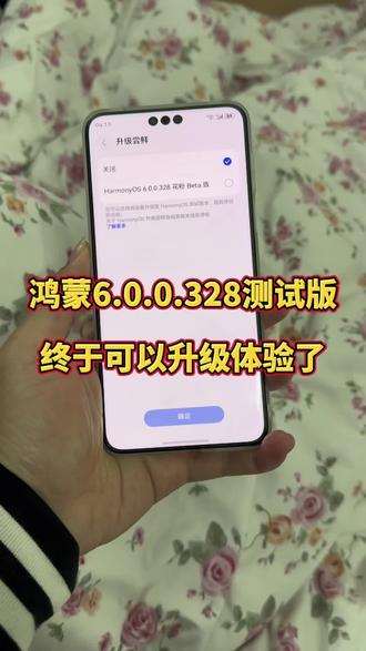 鸿蒙6.0.0.328测试版终于可以更新了! @DOU+上热门