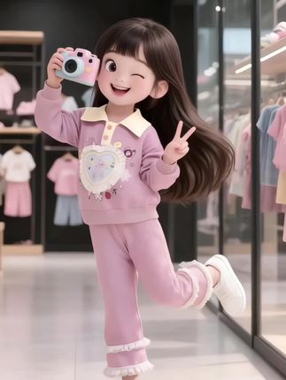 女童新款洋气套装#生女儿就要这样穿 #高品质童装