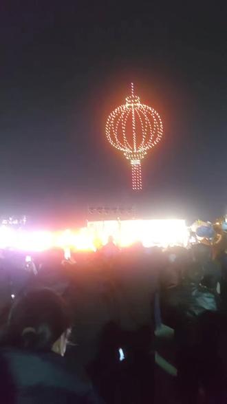 丰镇市元宵节,无人机放烟花,,元宵节快乐
