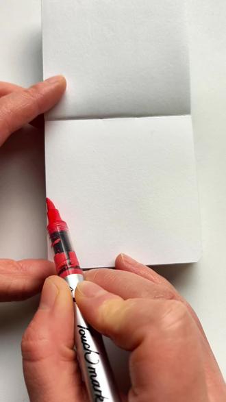 用丙烯马克笔画冬日美景,也太好看了。#冬日风景画 #丙烯马克笔绘画 #马克笔绘画 #绘画教程 #跟着抖音学画画