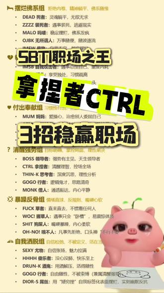 🔥SBTI职场生存王者:拿捏者CTRL凭什么稳赢? #职场干货 #sbti #mbti #职场 #打工人