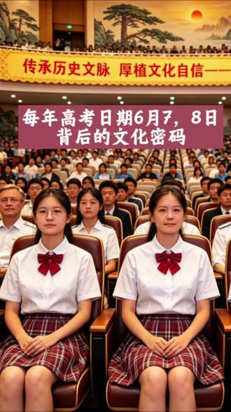 #宣传中国传统文化 为什么每年高考要定在6月7号和8号,7月7号不是更有纪念意义吗?#中国文化常识#王树国校长