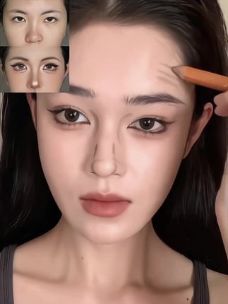 真实骨相感修容教程! 很方便快捷的修容笔,主要是也太好晕开了#修容教程 #双头修容笔 #提亮修容 #学生党好物推荐