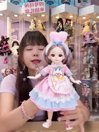 30厘米-乖乖兔公主娃娃过家家换装女孩生日礼物精美玩具时尚道具#女孩玩具#女孩生日礼物#女孩过家家玩具#洋娃娃#换装玩具